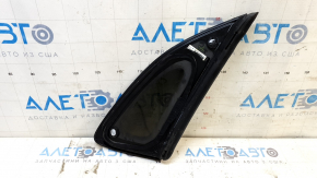 Rear left fixed window glass for Mazda CX-30 20-24 with chrome molding, tinted, glued