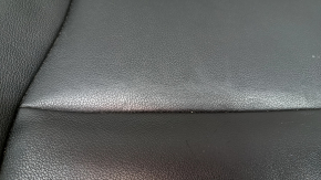 Volvo XC40 19-25 passenger seat upholstery, black leather with white stitching, heated, dry-cleanable, scratches