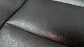 Volvo XC40 19-25 passenger seat upholstery, black leather with white stitching, heated, dry-cleanable, scratches