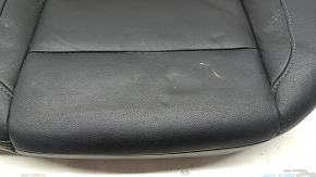 Volvo XC40 19-25 rear seat cushion, black leather with white stitching, dents, dry cleanable
