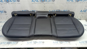 Volvo XC40 19-25 rear seat cushion, black leather with white stitching, dents, dry cleanable