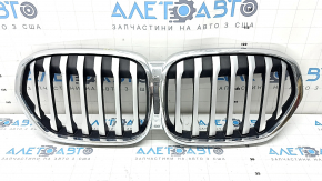 Left radiator grille BMW X1 F48 20-22 Basis, scratches