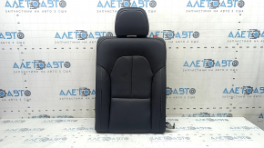 Rear seat backrest, 2nd row, left, Volvo XC40 19-25, black leather with gray stitching, with headrest, scratches on the lining, needs cleaning