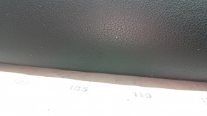 Rear seat backrest, 2nd row, left, Volvo XC40 19-25, black leather with gray stitching, with headrest, scratches on the lining, needs cleaning