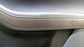 Mazda CX-30 2020-2023 black front right door panel, black leather, brown leather armrest, Bose, with handle, scratches