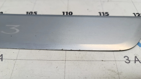 Tesla Model 3 18" front left outer door sill trim - chrome, chipped