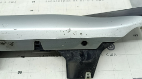 Left threshold for BMW X1 F48 16-22 X-line, structure with silver insert, scratches