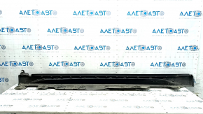Right threshold BMW X1 F48 16-22 X-line, structure with silver insert, scratches, crack, dented