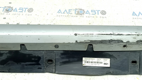 Right threshold BMW X1 F48 16-22 X-line, structure with silver insert, scratches, crack, dented