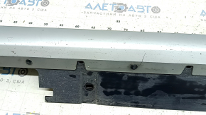 Right threshold BMW X1 F48 16-22 X-line, structure with silver insert, scratches, crack, dented