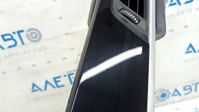 Front panel trim with deflectors, right, BMW X1 F48 20-22, gloss black, chrome, scratches