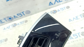 Front panel trim with deflectors, right, BMW X1 F48 20-22, gloss black, chrome, scratches