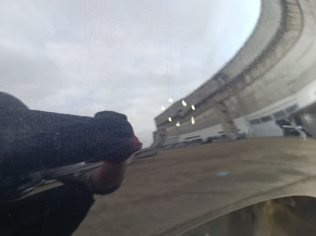 A quarter panel of the rear right Ford Edge 15-24 on the body. Black, with bumps.