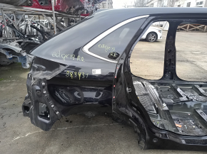 A quarter panel of the rear right Ford Edge 15-24 on the body. Black, with bumps.