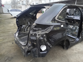 A quarter panel of the rear right Ford Edge 15-24 on the body. Black, with bumps.