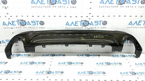 BMW X1 F48 20-22 X-line, Sport-line rear bumper lip with 2 exhausts, bumper