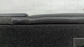 Left rear seat back for Buick Encore 13-16, black and gray combination leather with gray cloth, with armrest and belt, for cleaning