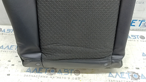 Right rear seat back for Buick Encore 17-22, black leather + cloth, wrinkled