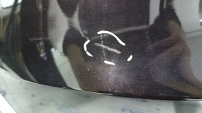 Left rear bumper, bare, Volvo XC40 19-25, black, scratches