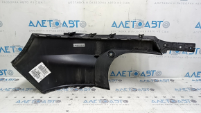 Left rear bumper, bare, Volvo XC40 19-25, black, scratches