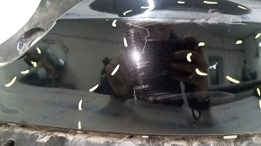 Black rear bumper, bare right, Volvo XC40 19-25, scratches, scuffs, dents