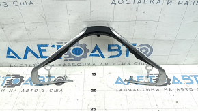 BMW X1 F48 16-22 steering wheel cover, upper part, black with chrome, broken mount