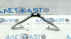 BMW X1 F48 16-22 steering wheel cover, upper part, black with chrome, broken mount