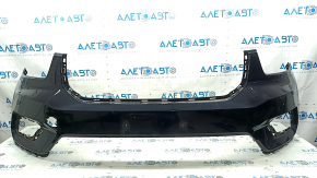 Front bumper, bare, Volvo XC40 19-22, without headlight washers, parking sensors, and park assist, black, scratches, sand