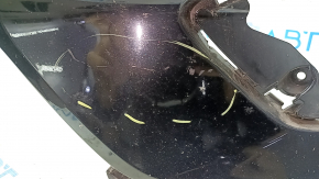 Front bumper, bare, Volvo XC40 19-22, without headlight washers, parking sensors, and park assist, black, scratches, sand