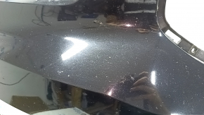Front bumper, bare, Volvo XC40 19-22, without headlight washers, parking sensors, and park assist, black, scratches, sand