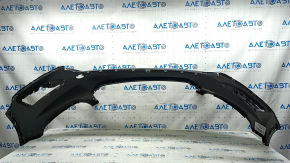 Front bumper, bare, Volvo XC40 19-22, without headlight washers, parking sensors, and park assist, black, scratches, sand