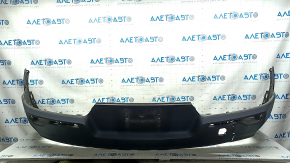 The bare rear bumper of a Volvo XC40 19-22 without parking sensors and park assist, structure, broken