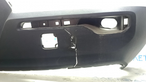 The bare rear bumper of a Volvo XC40 19-22 without parking sensors and park assist, structure, broken