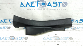 Rear left door sill plate for a 17-22 Buick Encore, black, scratches