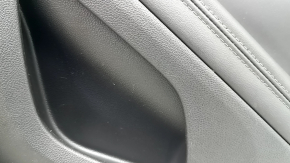 Black rear right door panel for a Buick Encore 17-22, black leather insert, black leather armrest, with graphite trim, with handle, without trim and window lifter control, without seal