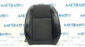 Buick Encore 18-22 driver's seat back upholstery in black leather with black cloth combination