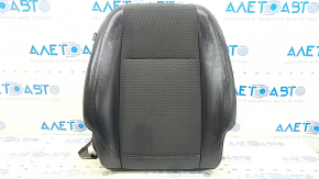 18-22 Buick Encore passenger seat back upholstery in black leather with black cloth combination