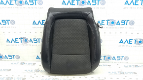 Buick Encore 18-22 passenger seat cushion trim, black leather with black cloth combination, with sensor, 