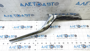 Left radiator grille molding for Mazda CX-30 20-23, chrome, sand