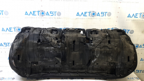 Mazda CX-30 20-23 rear seat cushion, black leather, dark brown stitching, perforation