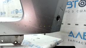 Front bare bumper for Ford Edge 19-24 with parking sensors, without tow hook, gray, non-factory holes, worn, broken mount