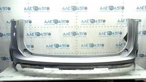 Bare rear bumper for a 19-24 Ford Edge, gray, for parking sensors, dented, scratches