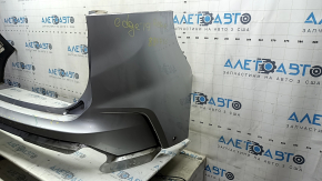 Bare rear bumper for a 19-24 Ford Edge, gray, for parking sensors, dented, scratches