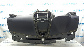 Front dashboard with Airbag for Ford Edge 19-24, black, start-stop, needs dry cleaning, broken mount, rusty squib, no bracket