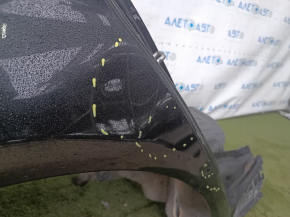 Quarter wing rear right BMW 3 F30 12-18 on the body, black, dented, bumps, dents
