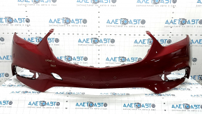 Bare front bumper for a 17-22 Buick Encore without parking sensors and fog lights, red, non-standard holes, crack in the mount