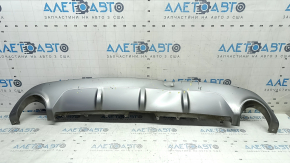 Ford Edge 19-24 rear bumper lip trim, gray, without towbar, scratches, dented, broken mount
