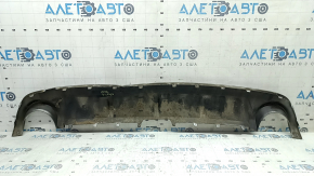 Ford Edge 19-24 rear bumper lip trim, gray, without towbar, scratches, dented, broken mount