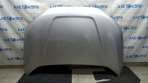 Ford Edge 19-24 UX Silver Steel Hood with dents, dents, chips, and rust.