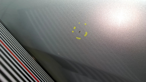 Ford Edge 19-24 UX Silver Steel Hood with dents, dents, chips, and rust.